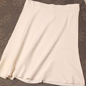 Loft, long, cream colored skirt, soft, Stretch, petite large, nwt, boho